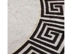Alfombra De Cocina|Alfombra Redonda-Alfombra antideslizante lavable φ120 cm claro Beige