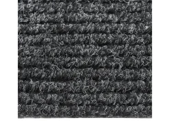 Alfombra De Cocina|Alfombra Redonda-Alfombra antracita de 100x100 cm Gris