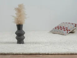 the carpet Alfombra Bahar Shaggy patrón rombos, , 240 x 340 cm Crema Clearance