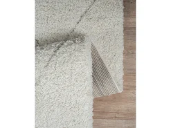 the carpet Alfombra Bahar Shaggy patrón rombos, , 240 x 340 cm Crema Clearance