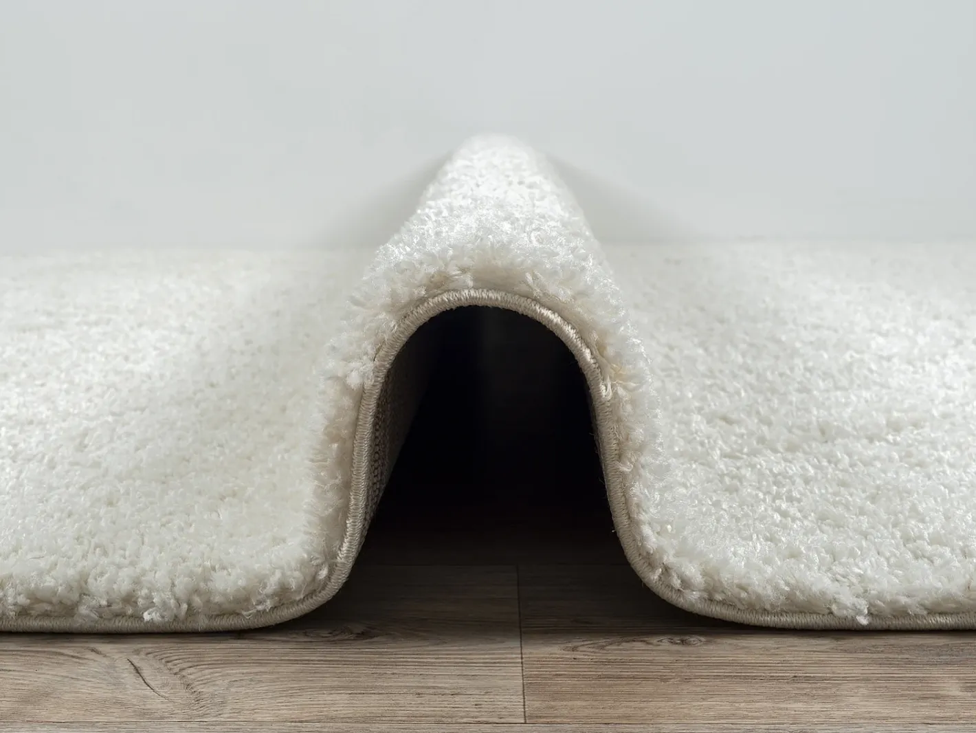 the carpet Alfombra Bahar Shaggy patrón rombos, , 240 x 340 cm Crema Clearance