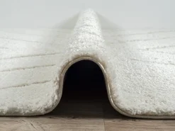 Discount the carpet Alfombra Bahar Shaggy patrón triángulos, , 240 x 340 cm Crema