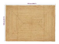 Alfombra 120 x 170 cm Yute Beige Best