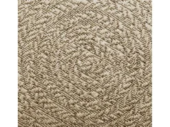 Clearance Alfombra ZIZUR Ø 160cm aspecto yute para interior y exterior Beige