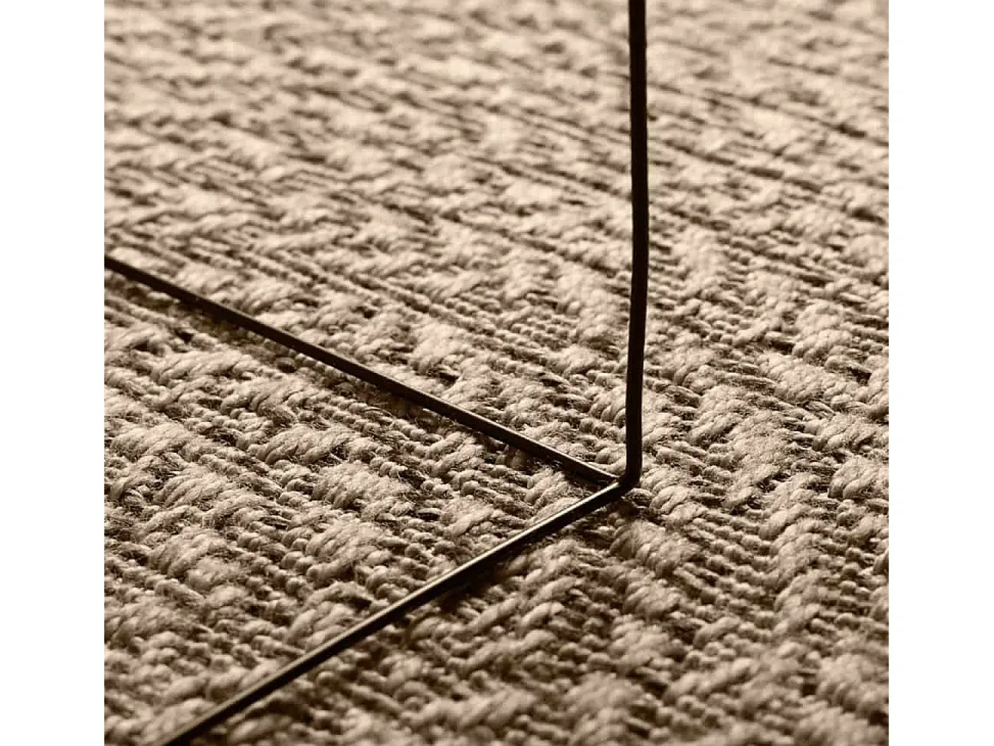 Clearance Alfombra ZIZUR Ø 160cm aspecto yute para interior y exterior Beige