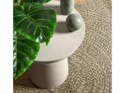 Alfombra ZIZUR 120x120 cm efecto yute para interior y exterior Beige Discount