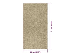 Online Alfombra ZIZUR 80x150 cm efecto yute interior exterior Beige