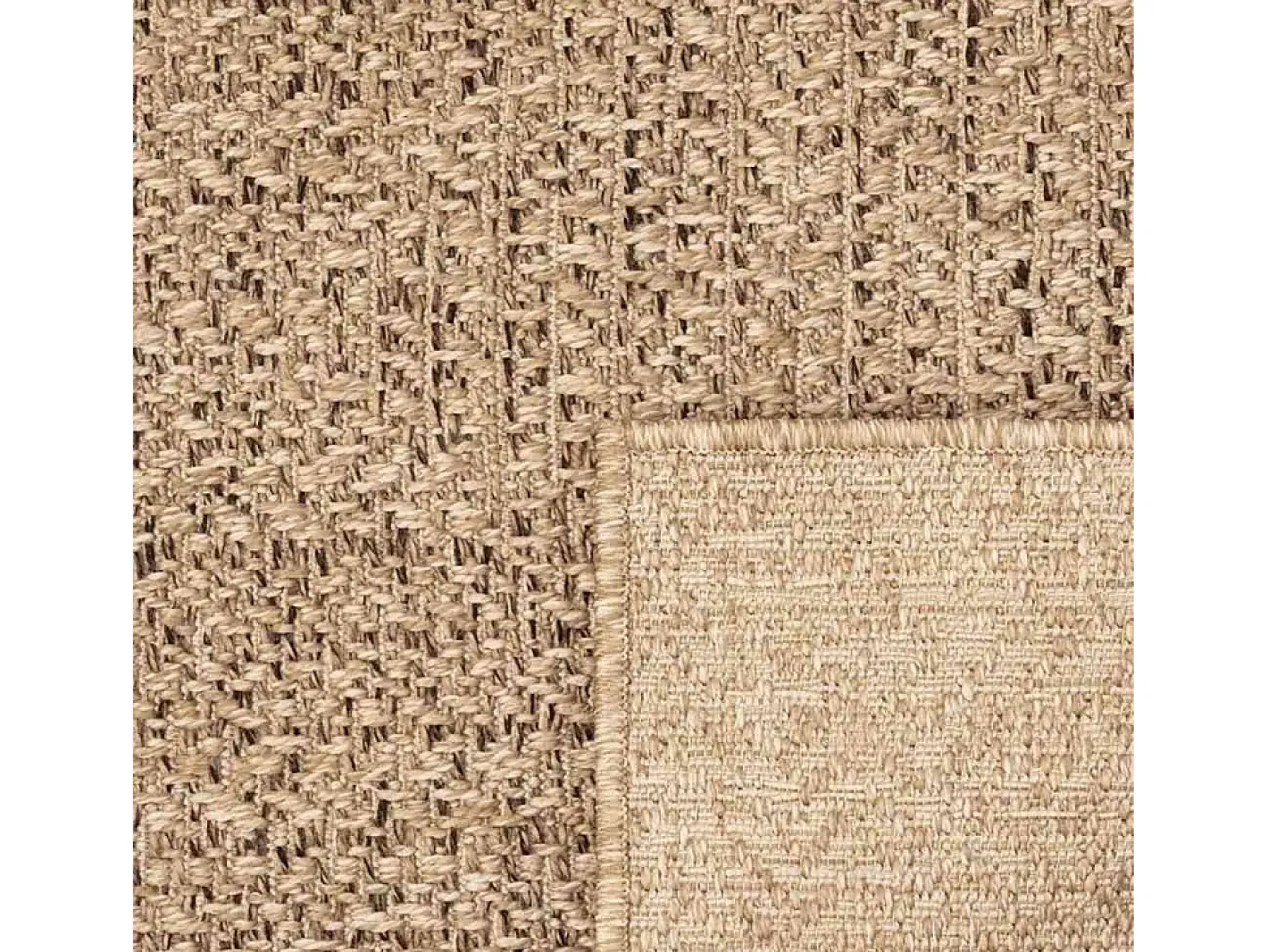Alfombra ZIZUR 200x290 cm efecto yute para interior y exterior Beige Online