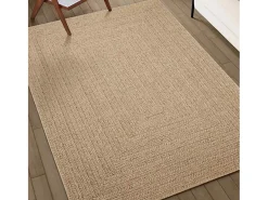 Alfombra ZIZUR 200x290 cm efecto yute para interior y exterior Beige Online