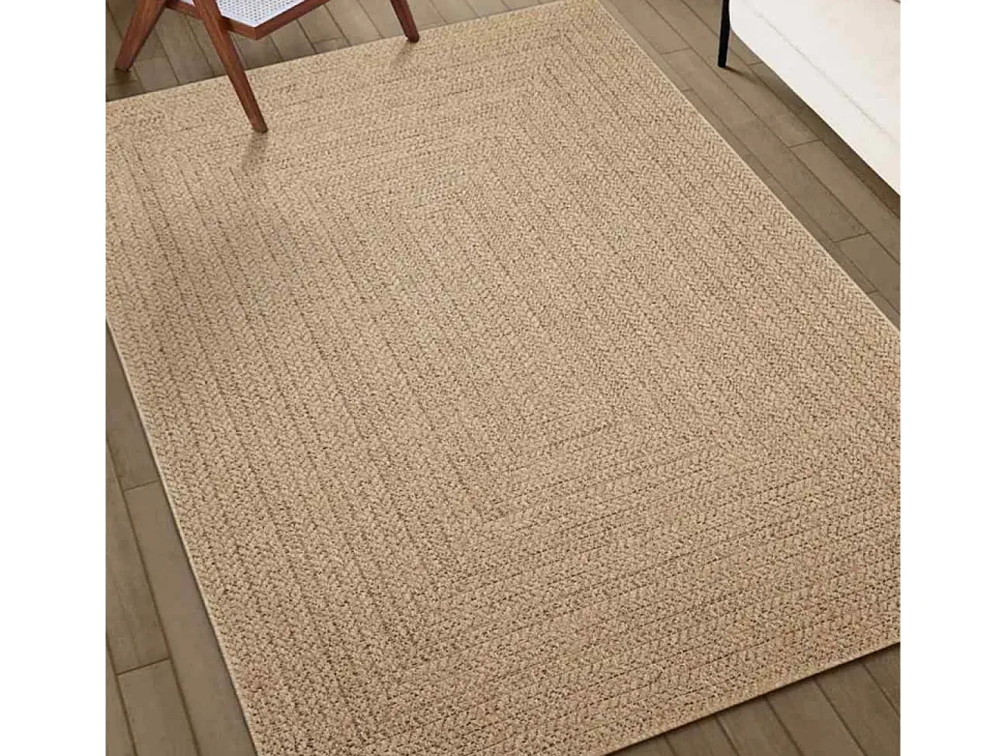 Alfombra ZIZUR 200x290 cm efecto yute para interior y exterior Beige Online