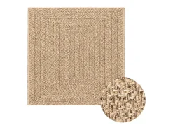 Alfombra ZIZUR 200x290 cm efecto yute para interior y exterior Beige Online