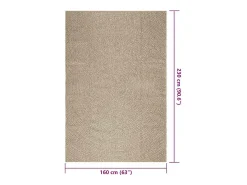 Sale Alfombra ZIZUR 160x230 cm efecto yute para interior y exterior Beige