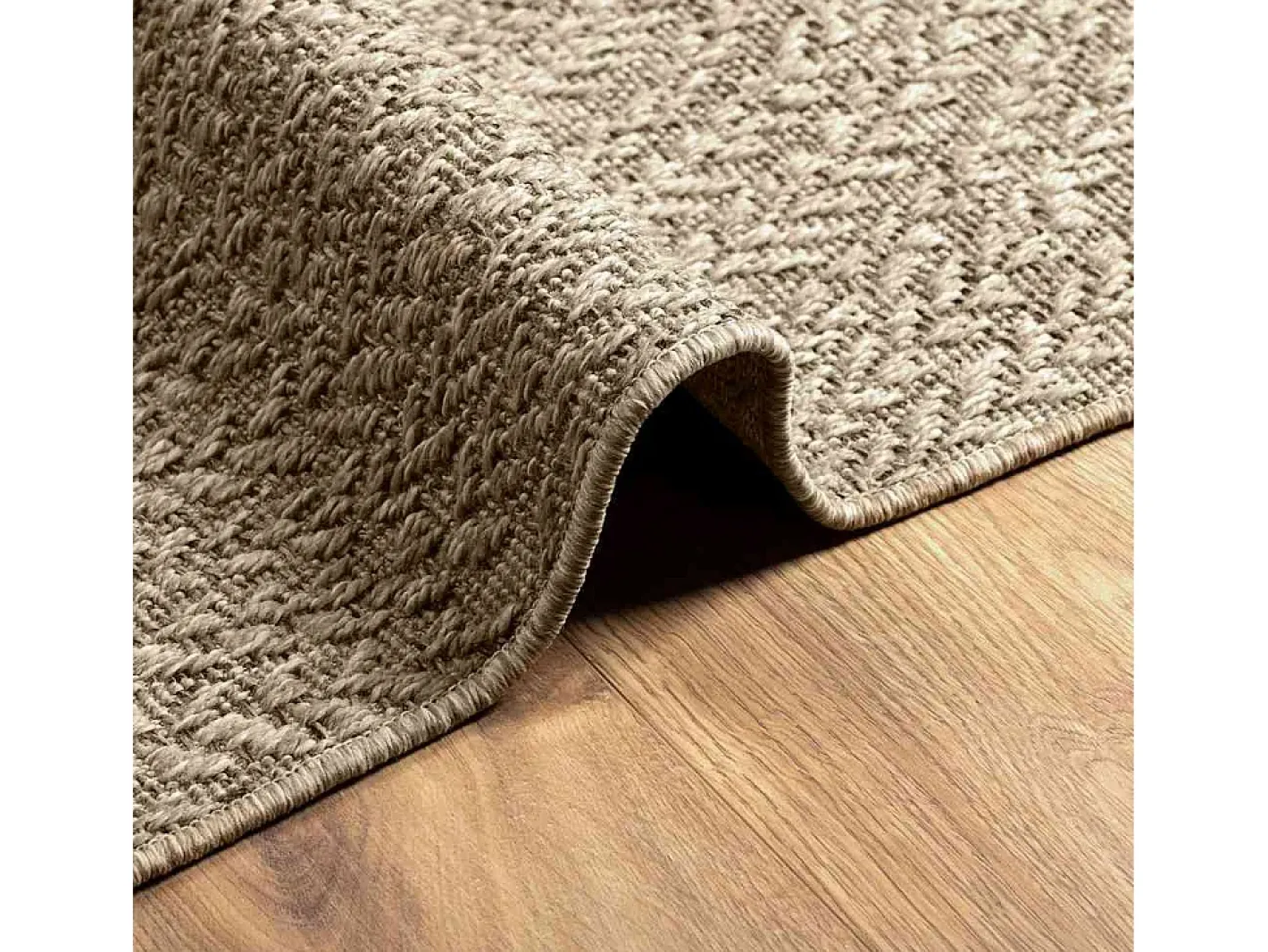 Sale Alfombra ZIZUR 160x230 cm efecto yute para interior y exterior Beige