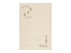 Alfombra bereber tejida a mano con lana 90x160 cm Hadj Blanco Discount
