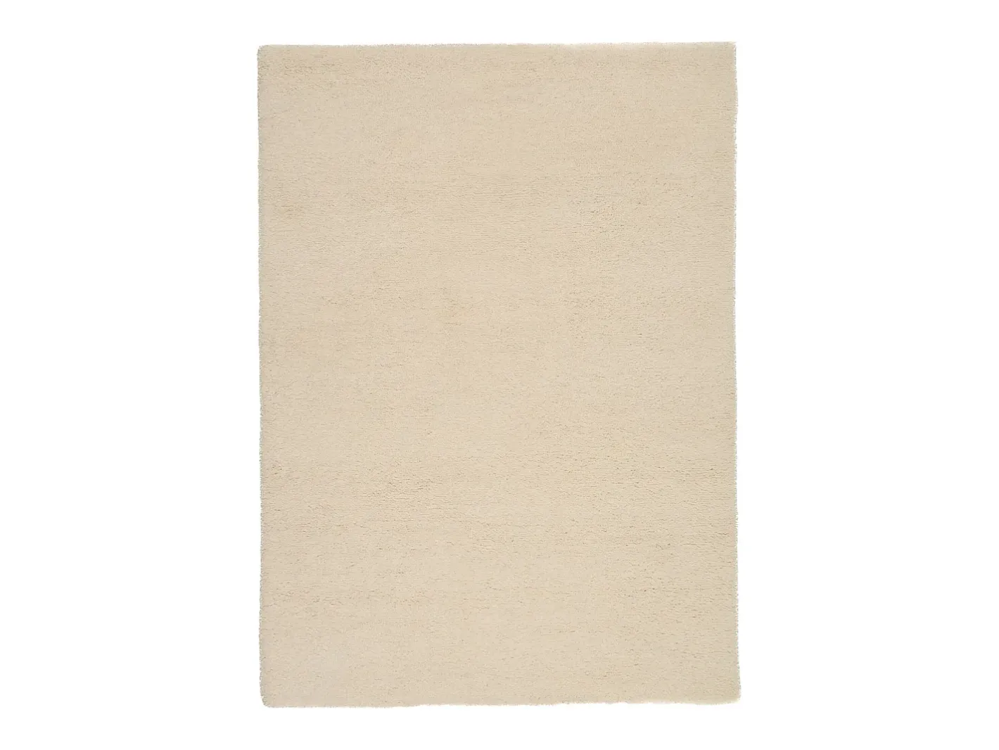 Alfombra De Salón-Alfombra bereber tejida a mano con lana 90x160 cm Hadj Blanco