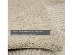 Alfombra bereber tejida a mano con lana 170x240 cm Arena Taza Royal Gris antracita