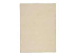 Alfombra bereber tejida a mano con lana 70x140 cm Hadj Blanco