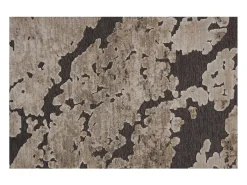 Les Tendances Alfombra colonial de chenilla negra Aggie Negro