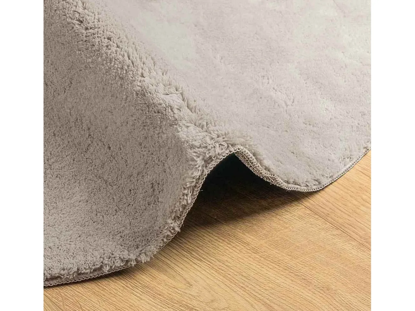 Alfombra De Cocina-Alfombra color arena 160 x 230 cm Poliéster Marru00f3n