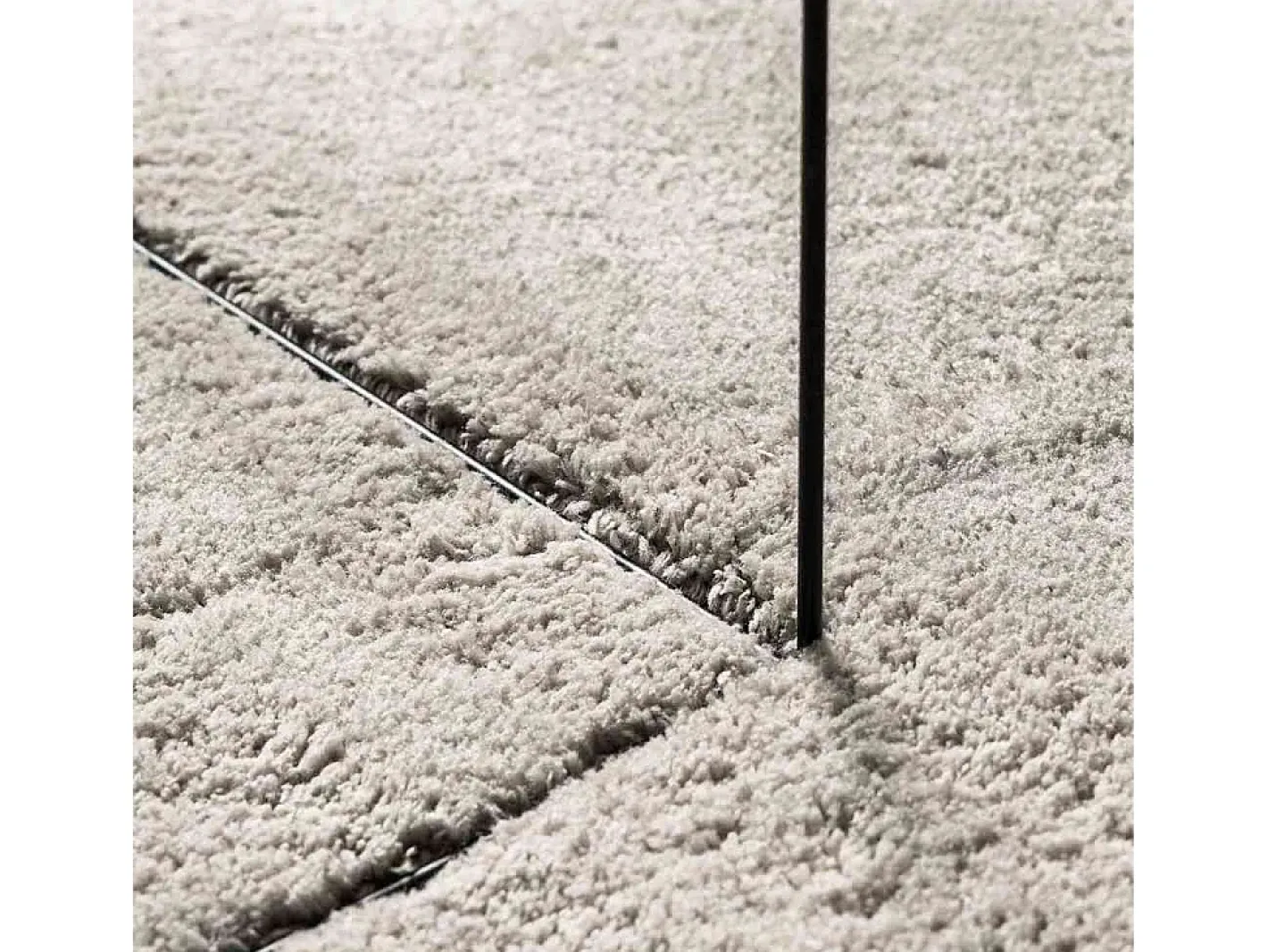 Alfombra De Cocina-Alfombra color arena 160 x 230 cm Poliéster Marru00f3n