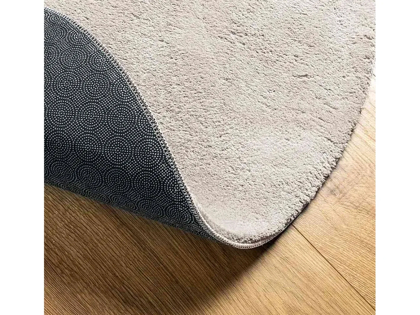 Alfombra De Cocina-Alfombra color arena 160 x 230 cm Poliéster Marru00f3n