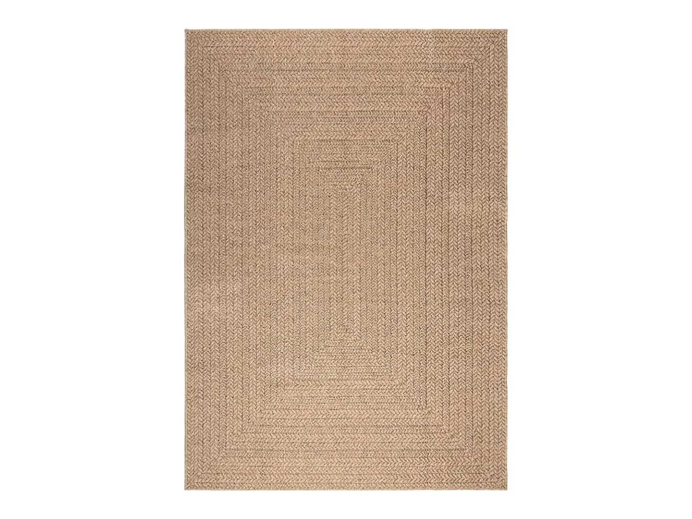 Clicnbuy Alfombra con aspecto de yute interior y exterior 160x230 cm Marru00f3n Sale