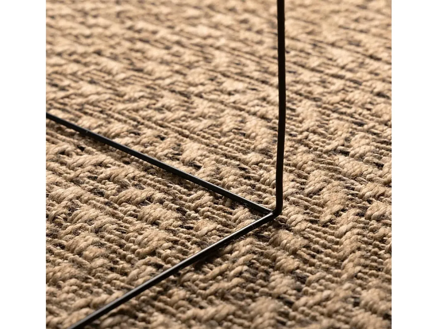 Clicnbuy Alfombra con aspecto de yute interior y exterior 160x230 cm Marru00f3n New