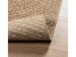Clicnbuy Alfombra con aspecto de yute interior y exterior 160x230 cm Marru00f3n New
