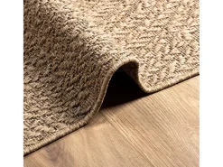 Clicnbuy Alfombra con aspecto de yute interior y exterior 160x230 cm Marru00f3n New