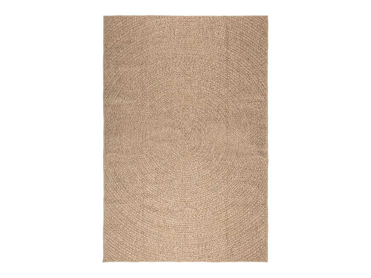 Clicnbuy Alfombra con aspecto de yute interior y exterior 160x230 cm Marru00f3n New