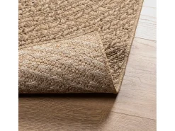 Sale Clicnbuy Alfombra con aspecto de yute interior y exterior 200x290 cm Marru00f3n