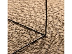 Sale Clicnbuy Alfombra con aspecto de yute interior y exterior 200x290 cm Marru00f3n