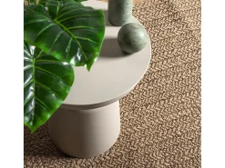 Sale Clicnbuy Alfombra con aspecto de yute interior y exterior 200x290 cm Marru00f3n