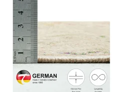 Alfombra con borde y motivos florales 200x290 cm Flomi Beige Discount