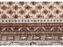 Alfombra con bordes de estilo oriental 80x150 cm multi Beatrice Beige