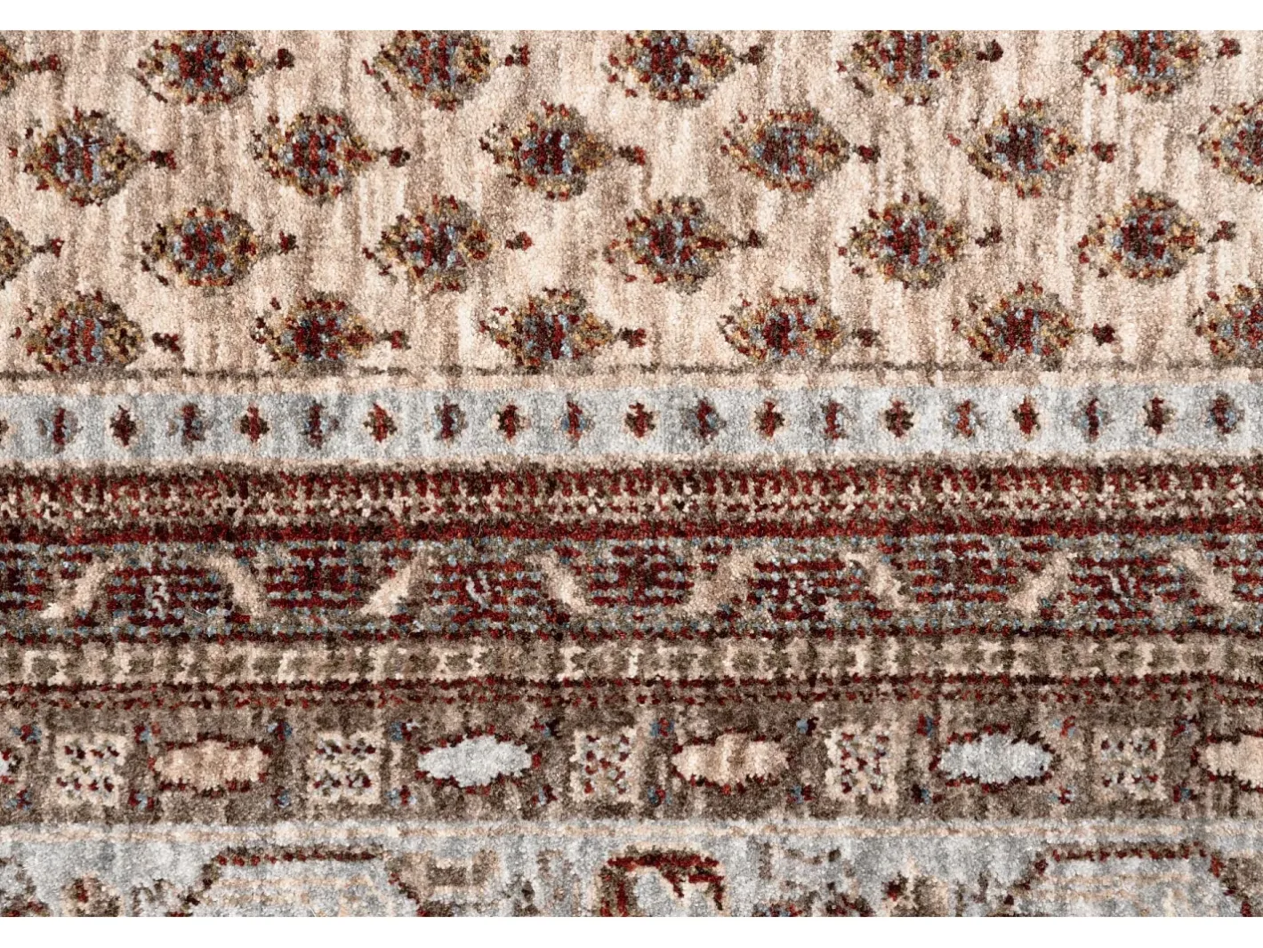 Alfombra con bordes de estilo oriental 80x150 cm multi Beatrice Beige