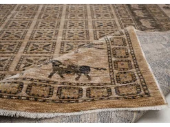 Alfombra De Salón-Alfombra con bordes de estilo oriental 80x150 cm multi Beatrice Beige