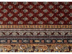 Alfombra con bordes de estilo oriental 60x130 cm Multi Beatrice Rojo Outlet