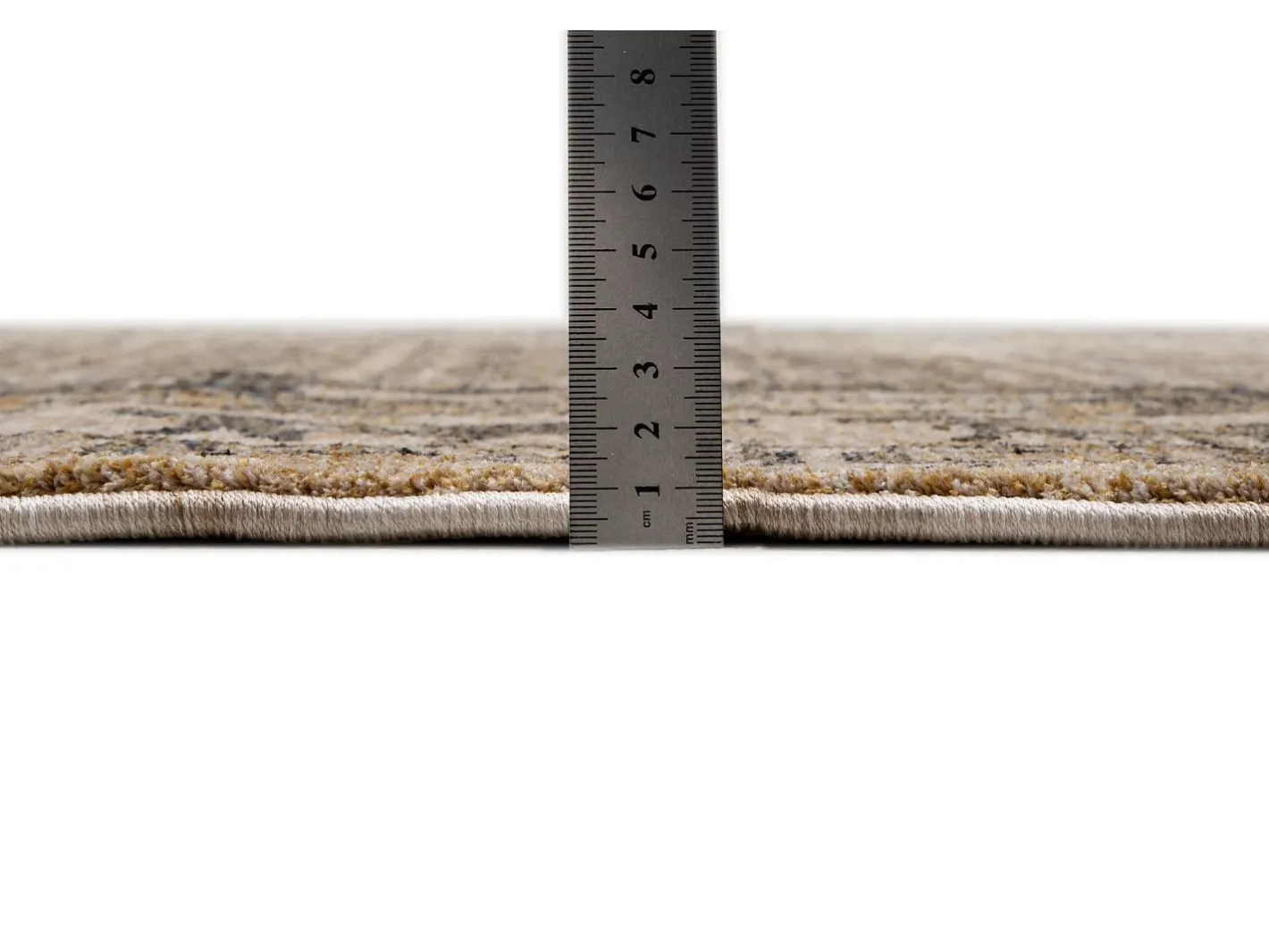 Alfombra con bordes de estilo oriental 60x130 cm multi Beatrice Beige