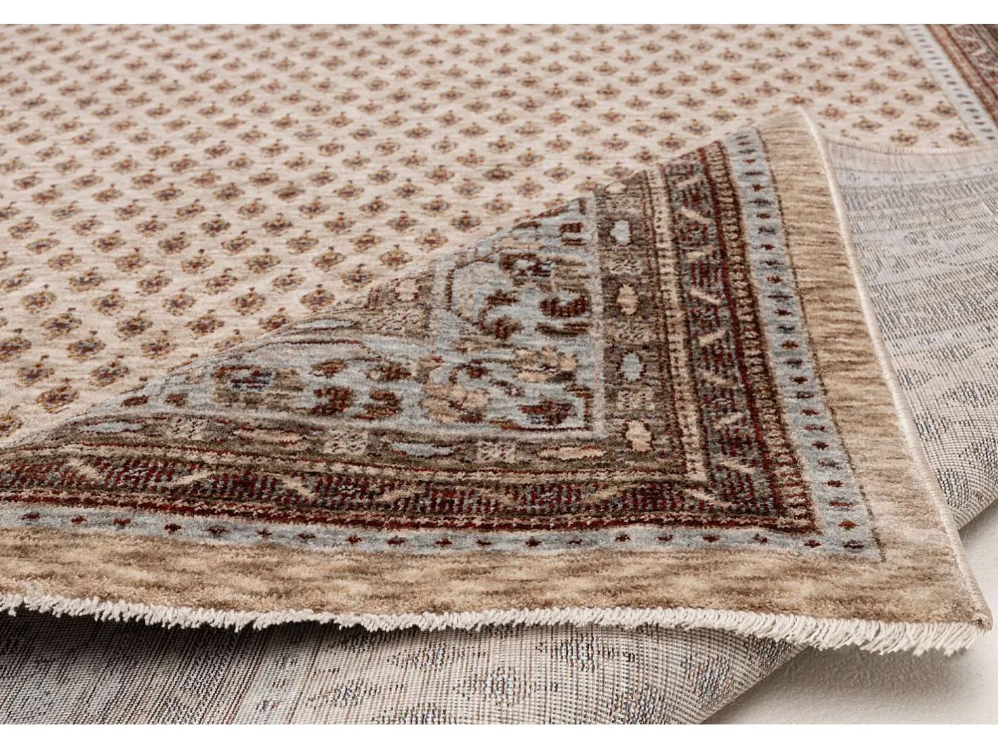 Alfombra con bordes de estilo oriental 180x280 cm multi Beatrice Beige