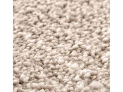 Alfombra Crema 120 x 120 cm Polipropileno Blanco Hot