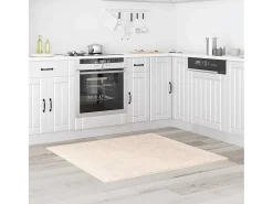 Sale Alfombra Crema 120 x 120 cm Polipropileno Blanco