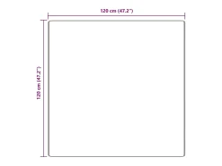 Sale Alfombra Crema 120 x 120 cm Polipropileno Blanco