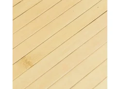 Clicnbuy Alfombra cuadrada bambú color natural claro 100x100 cm Beige Online