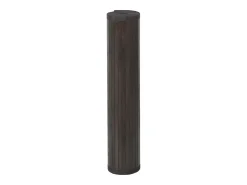 Clicnbuy Alfombra cuadrada bambú marrón oscuro 100x100 cm Marru00f3n Outlet