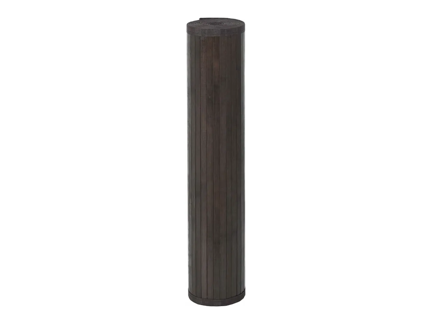 Clicnbuy Alfombra cuadrada bambú marrón oscuro 100x100 cm Marru00f3n Outlet