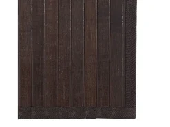 Clicnbuy Alfombra cuadrada bambú marrón oscuro 100x100 cm Marru00f3n Outlet