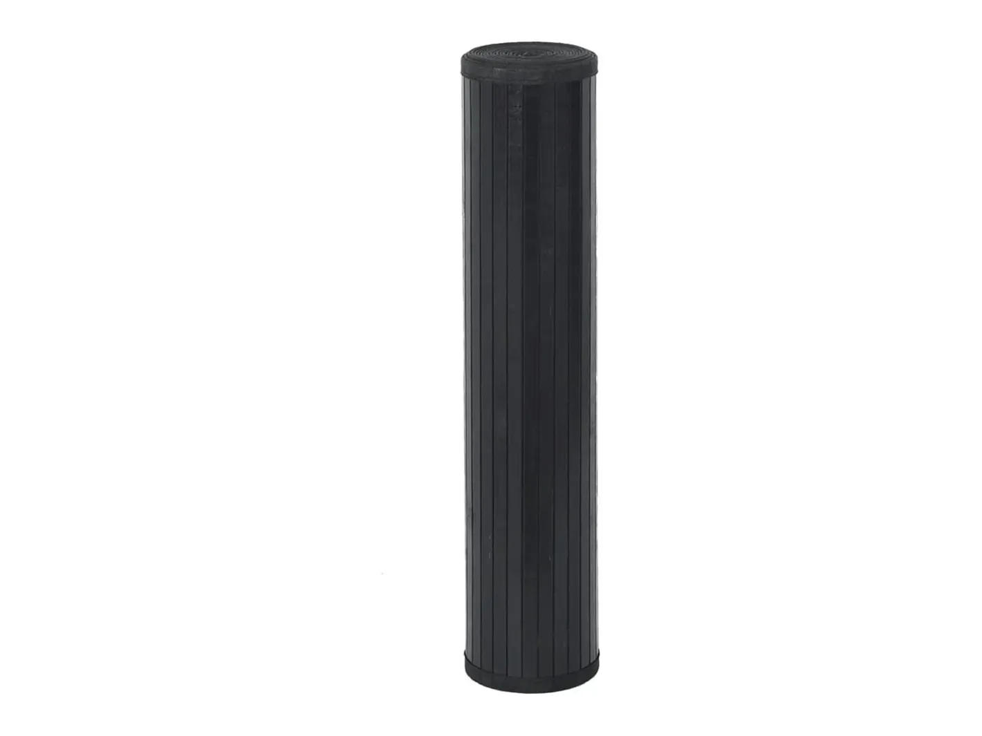 Clicnbuy Alfombra De Salón-Alfombra cuadrada bambú 100x100 cm Negro