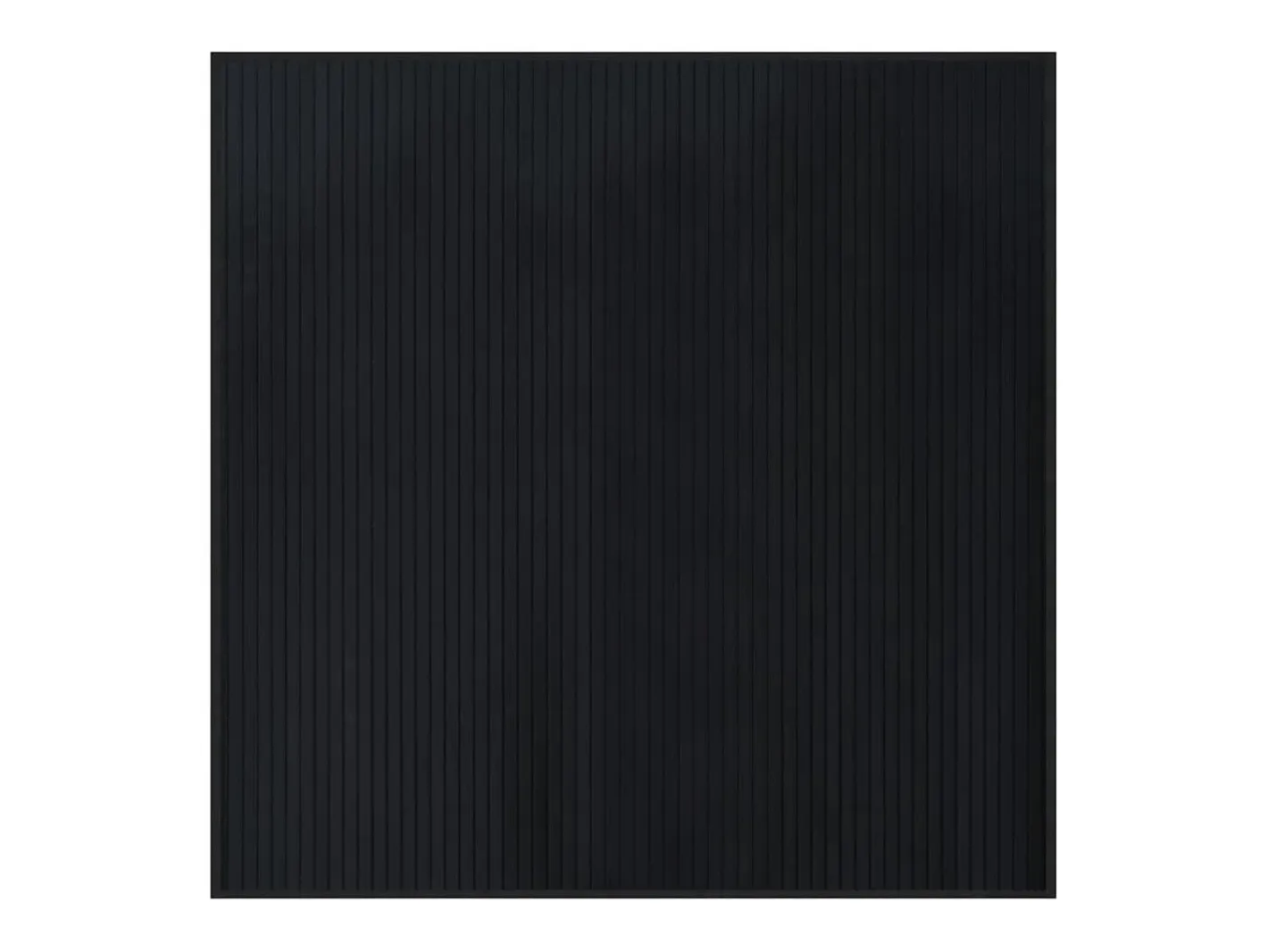 Clicnbuy Alfombra De Salón-Alfombra cuadrada bambú 100x100 cm Negro