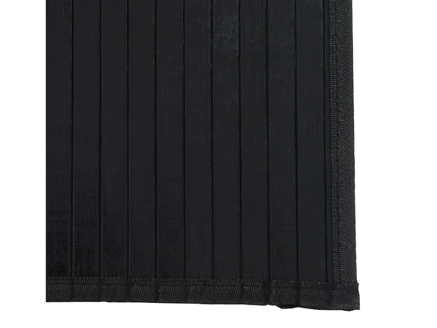 Clicnbuy Alfombra De Salón-Alfombra cuadrada bambú 100x100 cm Negro